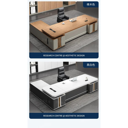 L-Shape Storage Executive Desk