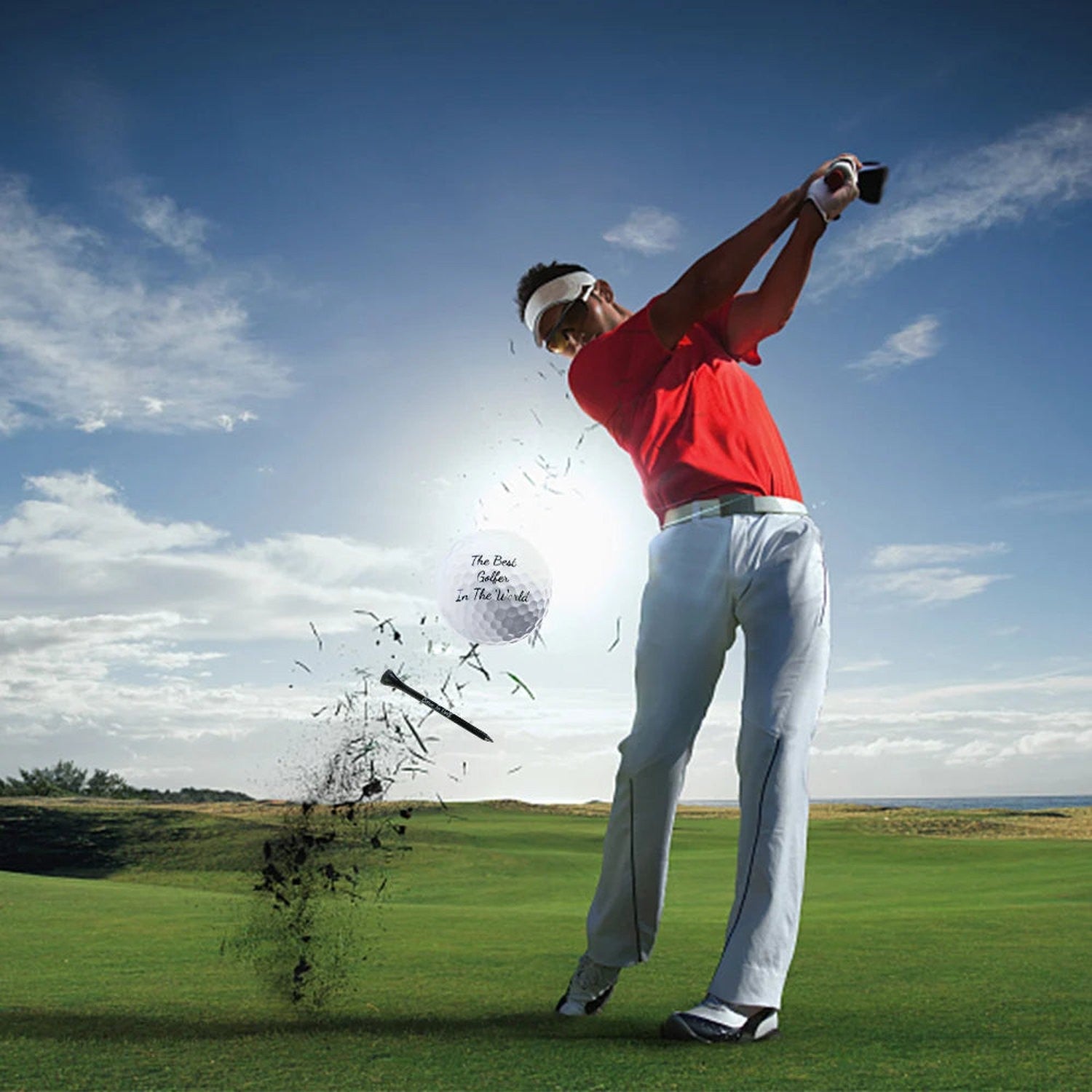 Novelty Golf Gift Set for Men — Balls, Tees &amp; Ball Marker