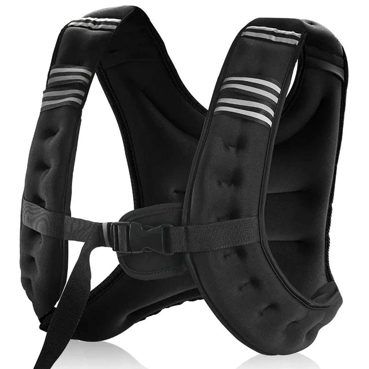 12lb weighted vest with reflective stripe for running and strength training