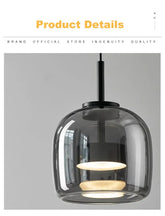 Nordic Glass LED Pendant Lamp – Modern Luxury Hanging Light