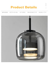 Nordic Glass LED Pendant Lamp – Modern Luxury Hanging Light