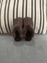 Natural shearing fur slippers Australian sheepskin and fur integrated slippers for men and women&