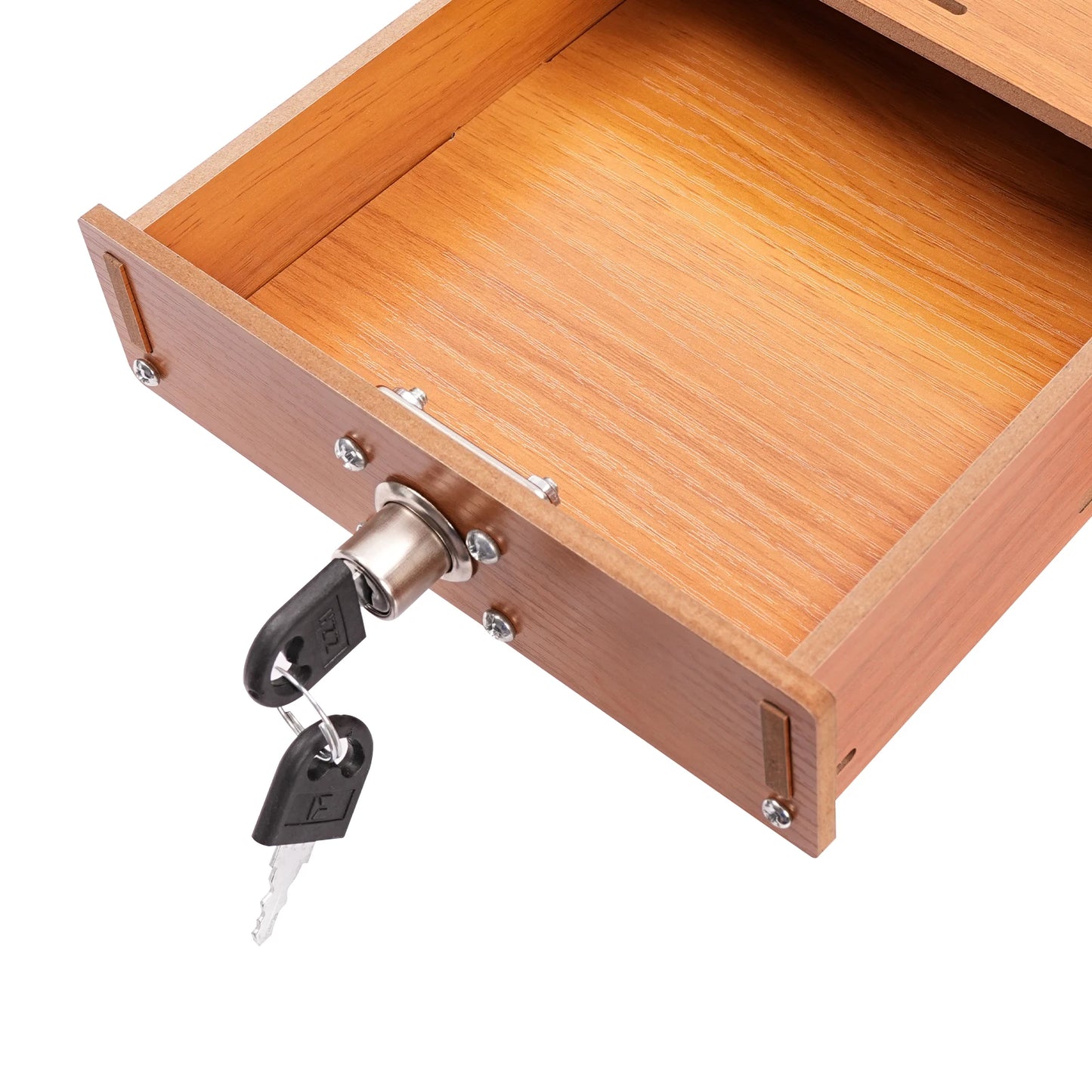 Lift, Store, Organise — Monitor Stand with Drawers, Key Hook & Phone Holder