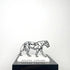 Hollow Metal Leopard Sculpture — Gold & Silver Decorative Figurine Jonine’s Corner
