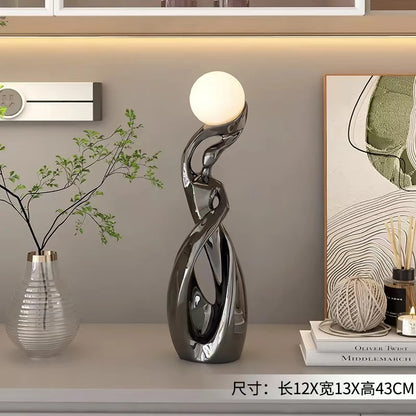 Light That Lives in the Room — Nordic Glow Resin Figurine with Ambient Light