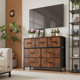 JHK Desser For Bedroom With 7 Fabric Drawers Organizer Storage Closet Chest Clothes For Living Room Display Cabinet Of Furniture Jonine&
