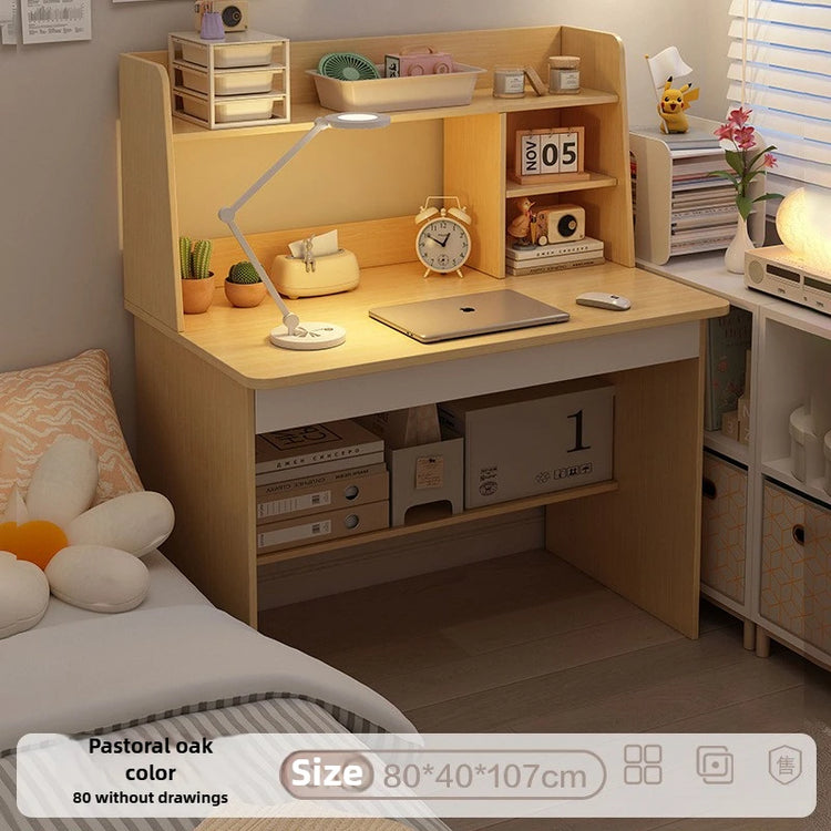 Space-Saving Computer Desk with Integrated Bookshelf Jonine’s Corner