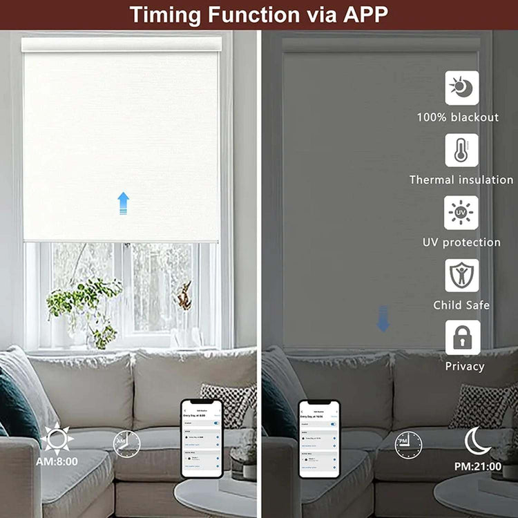 Smart Electric Blackout Roller Shades Jonine’s Corner