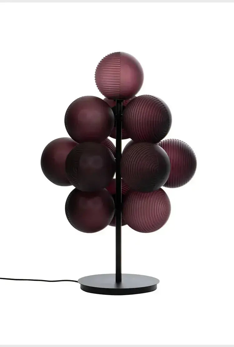 The Grape Cluster — Sculptural Glass Floor Lamp with Warm LED Glow Jonine’s Corner