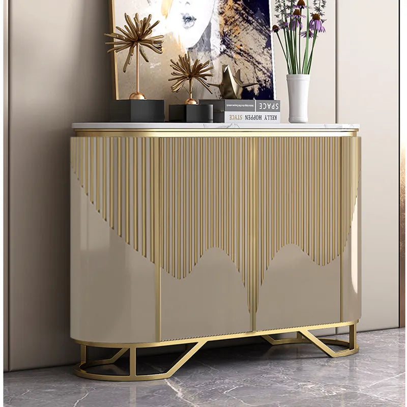 French Gold Luxury Living Room Display Cabinet Jonine&