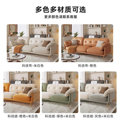 Cream Luxury Corner Sofa — Modern 3-Seat Living Room Sofa