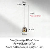 Nordic Glass LED Pendant Lamp – Modern Luxury Hanging Light