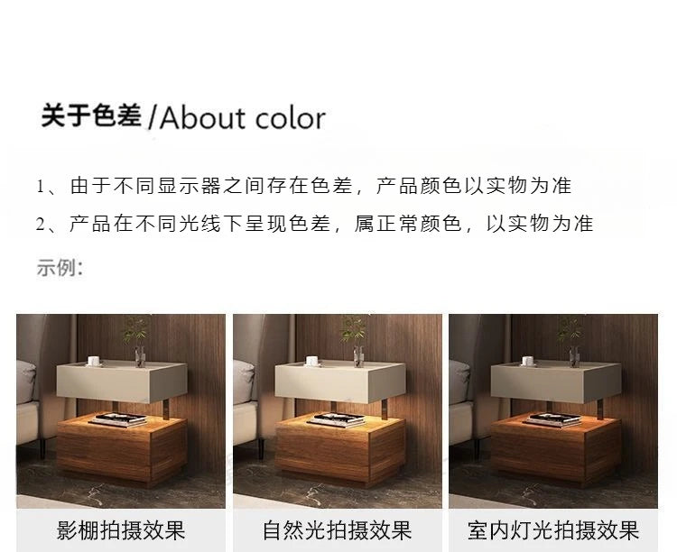 Simple European Bedside Table Classic Storage Luxury Trendy Night Table Modern Premium Comodini Camera Letto Bedroom Furnitures