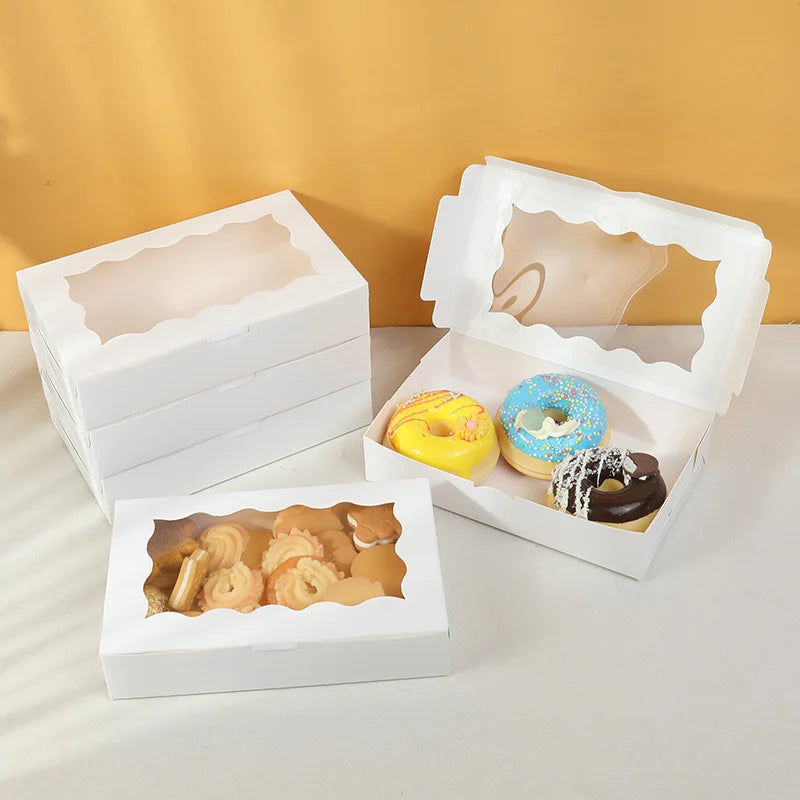 Kraft Paper Gift Boxes with Window — Set of 5, 10, or 20