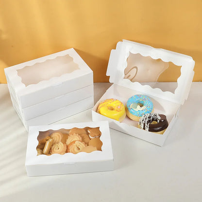 Kraft Paper Gift Boxes with Window — Set of 5, 10, or 20