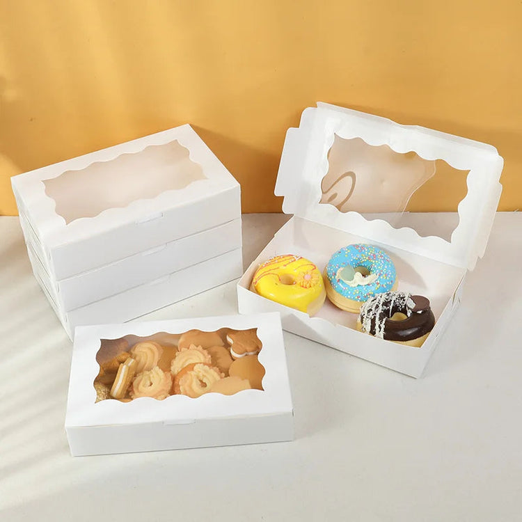 5-20pcs Gift Boxes With Window Birthday Party Chocolate Candy Cookie Gift Packaging Wedding Supplies Baby Shower Christmas Decor Jonine’s Corner