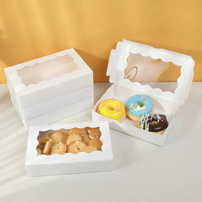 5-20pcs Gift Boxes With Window Birthday Party Chocolate Candy Cookie Gift Packaging Wedding Supplies Baby Shower Christmas Decor Jonine’s Corner