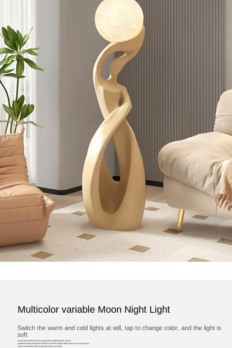 Light That Lives in the Room — Nordic Glow Resin Figurine with Ambient Light
