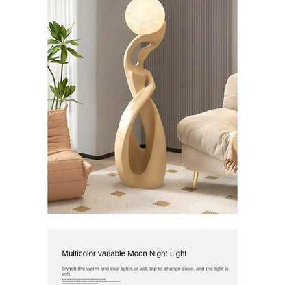 Light That Lives in the Room — Nordic Glow Resin Figurine with Ambient Light