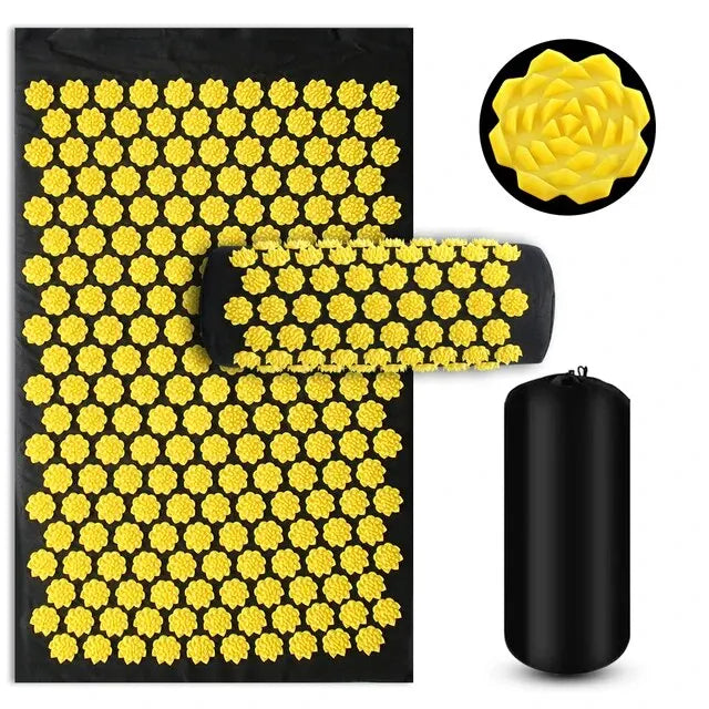 The Pressure Point Set — Spike Acupressure Mat &amp; Pillow for Back Pain, Muscle Relief &amp; Better Sleep