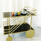 Iron Art Rolling Bar & Serving Cart
