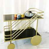 Iron Art Rolling Bar & Serving Cart Jonine’s Corner