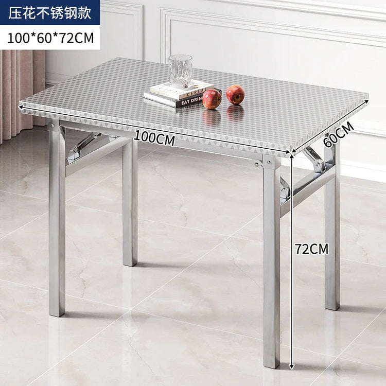 Buffet Serving Counter Home Dining TableStainless Steel Multifunctional Foldable Table Portable Outdoor Camping Desk Commercial Jonine’s Corner
