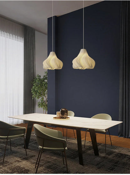 3D Floral Resin Pendant Light — Nordic Chandelier