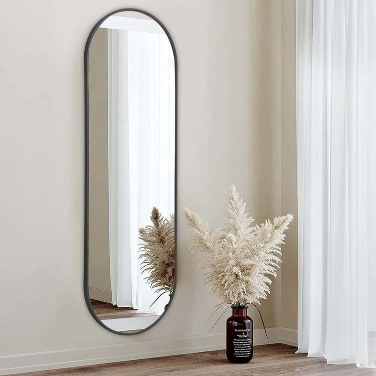 The Mirror That Opens the Room — Oversized Oval Full-Length Mirror