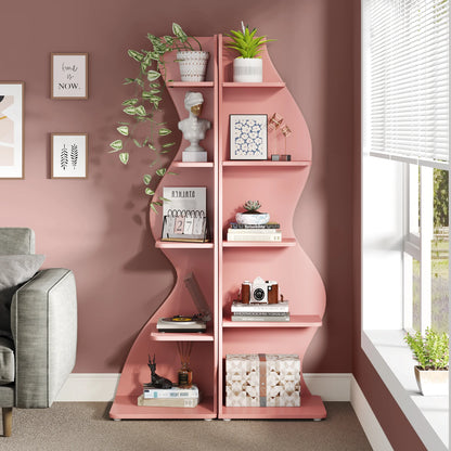 The Corner That Finally Does Something — Tribesigns 5-Tier Wall Corner Bookshelf & Plant Stand