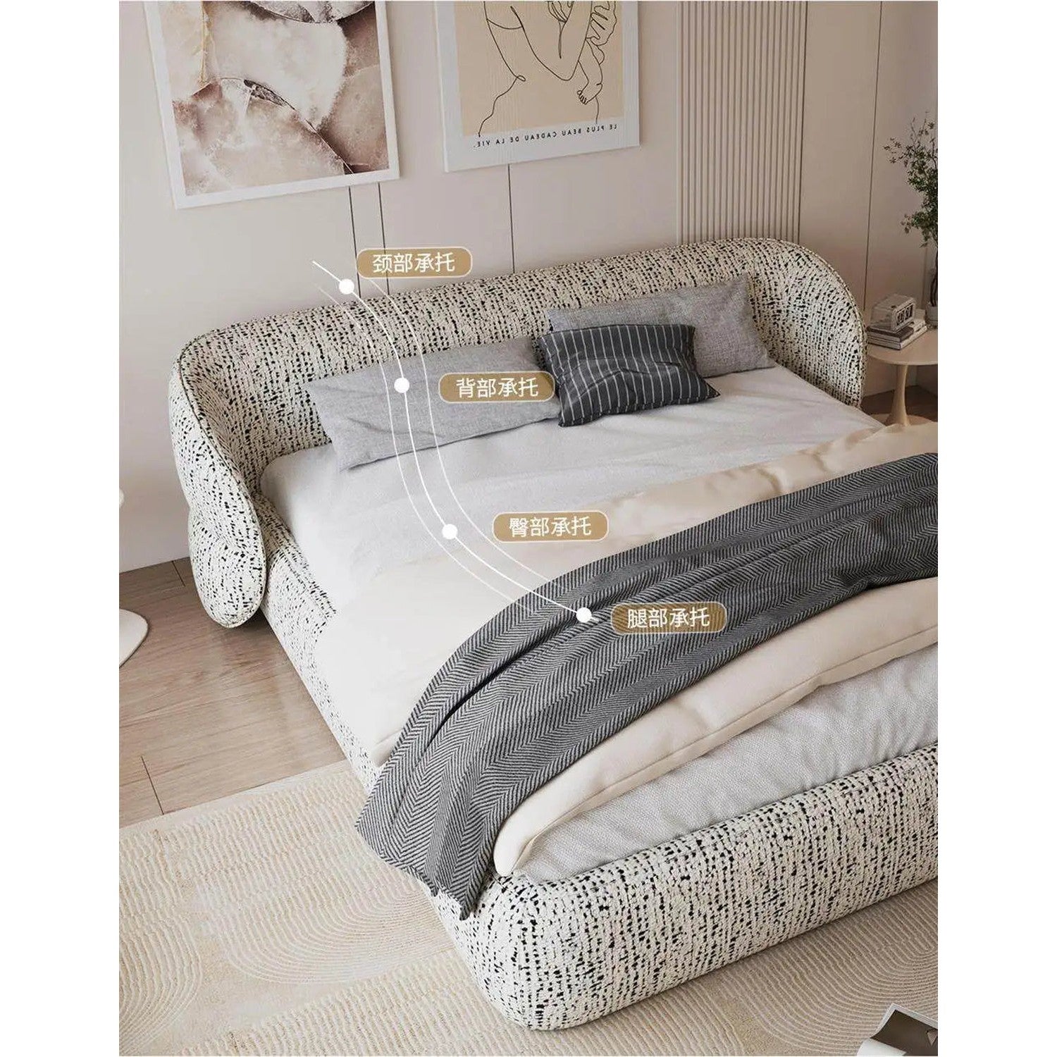 Queen Platform Bed Frame with Base — Modern Bedroom Essential