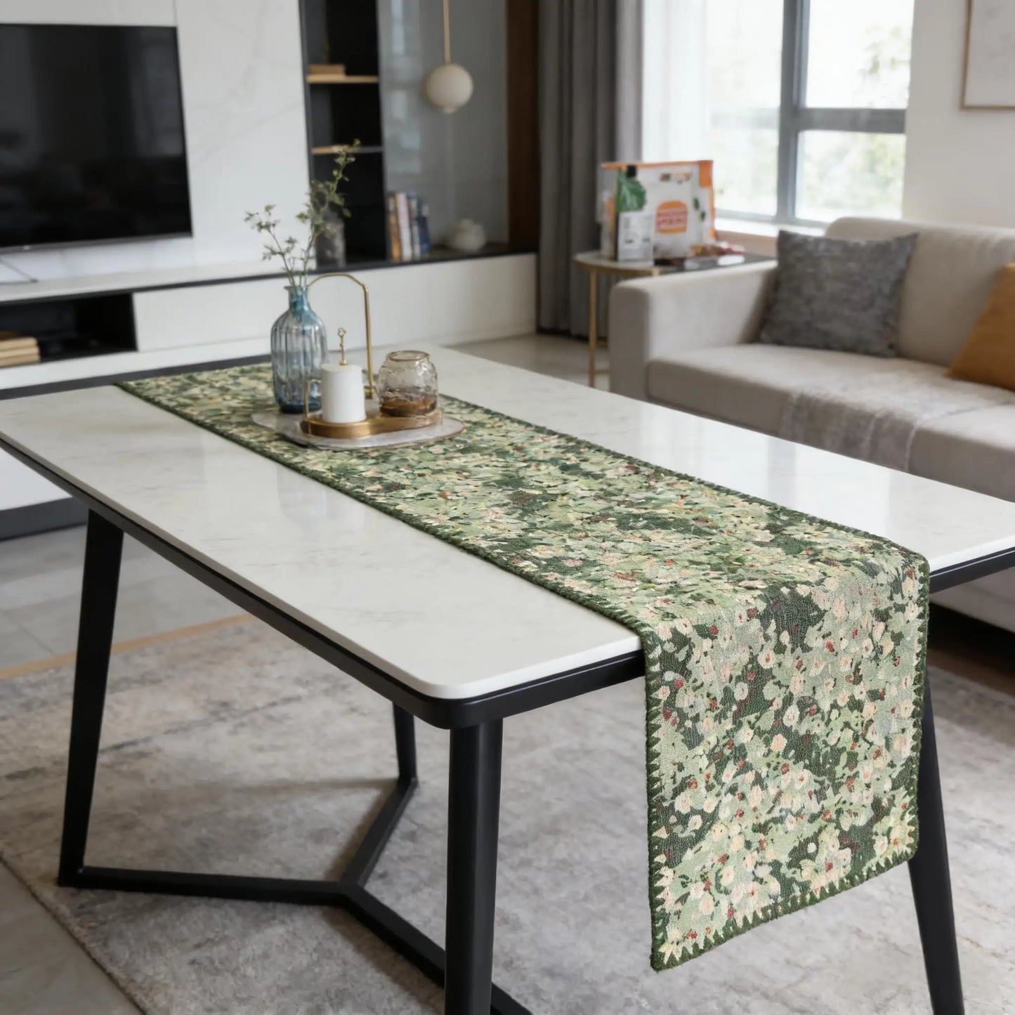 Nordic Cotton Linen Table Runner — Multiple Sizes & Patterns