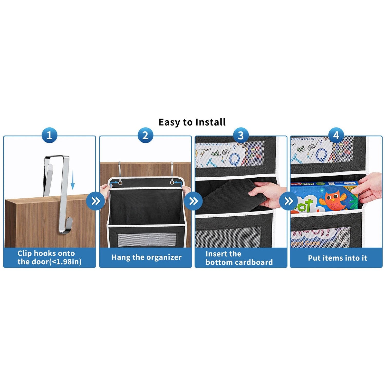 Over-the-Door 5-Shelf Fabric Organizer