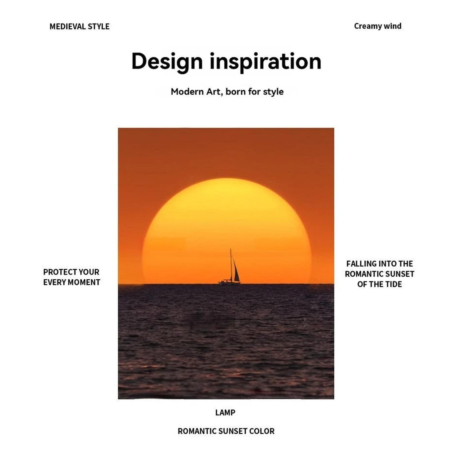 Golden Hour, Every Hour — Medieval Sunset Fishing LED Atmosphere Lamp