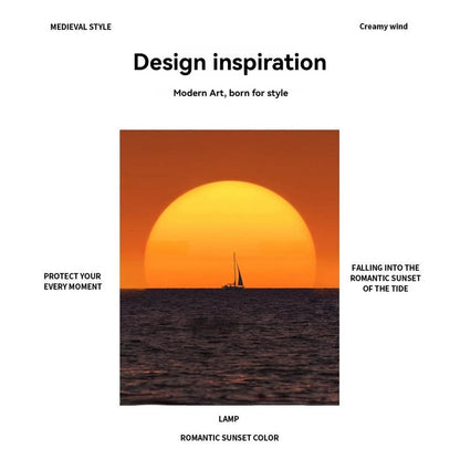 Golden Hour, Every Hour — Medieval Sunset Fishing LED Atmosphere Lamp