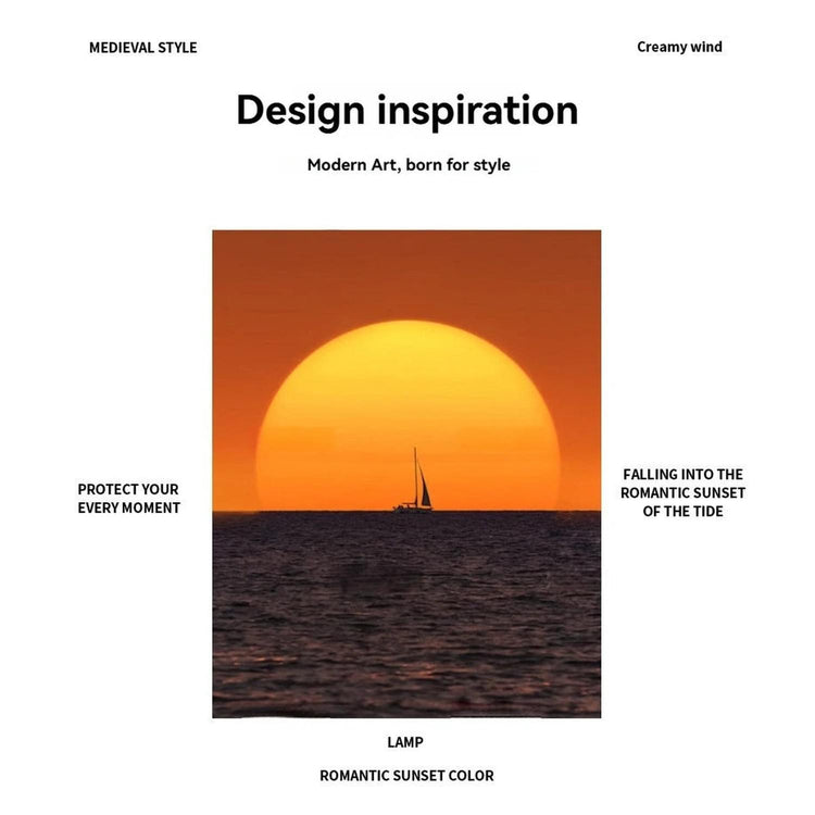 Golden Hour, Every Hour — Medieval Sunset Fishing LED Atmosphere Lamp