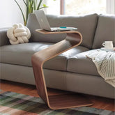Scandinavian N-Type Solid Wood Side Table — Sofa & Balcony Corner Table