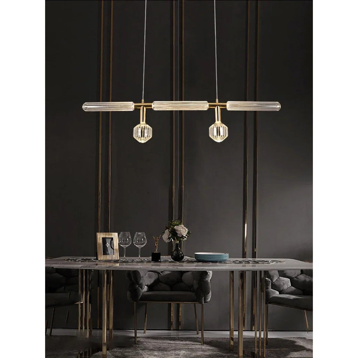 Nordic Luxury Art Glass Chandelier — High-End Pendant Lamp Home Décor