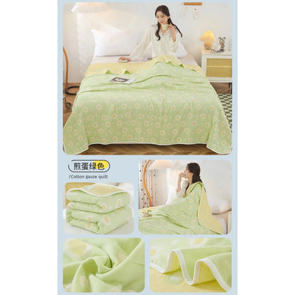 Cotton Gauze Summer Quilt — Solid