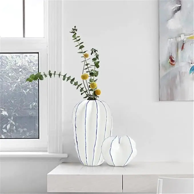 The Statement Vase — Modern Ceramic Vase for Flowers, Stems &amp; Home Styling