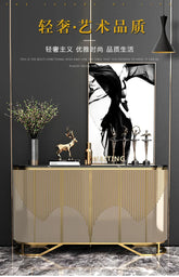 French Gold Luxury Living Room Display Cabinet Jonine&