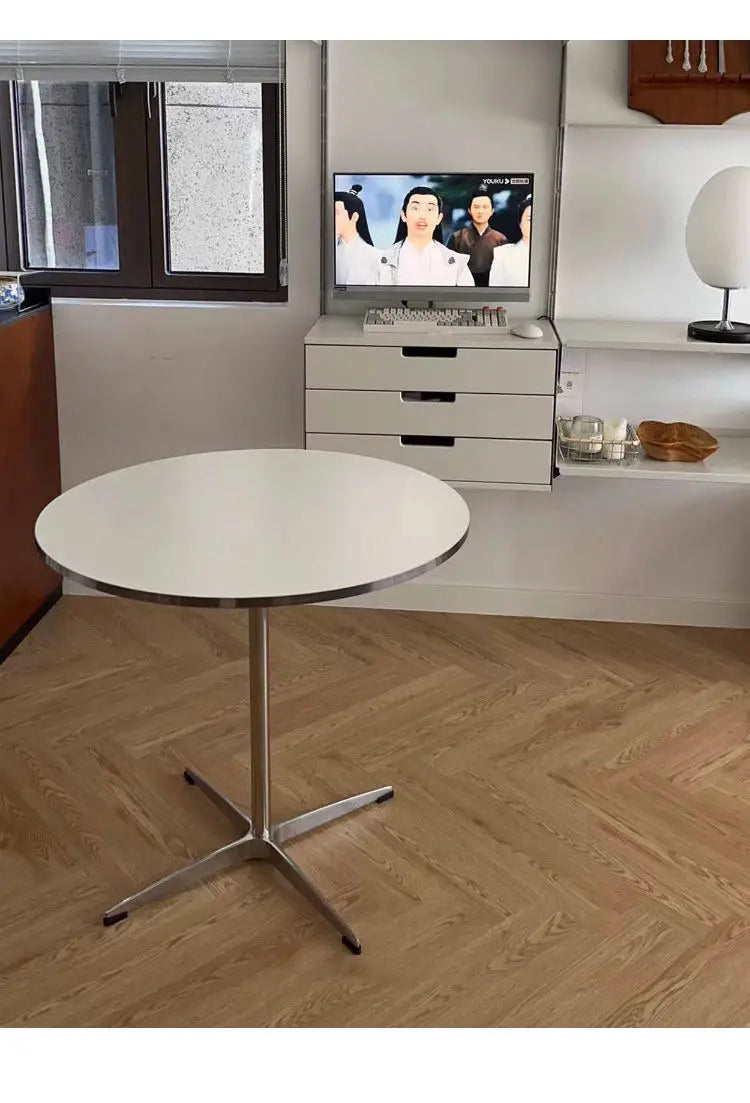 Sit in Style — Luxury Small Round Dining Table with Gold Metal Legs