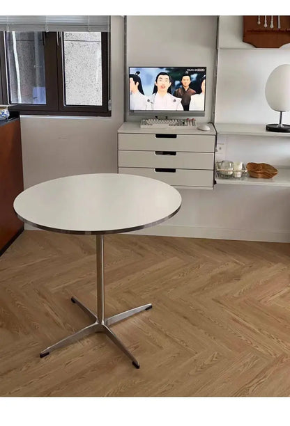 Sit in Style — Luxury Small Round Dining Table with Gold Metal Legs