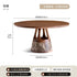 Round Mobile Dining Table Mid Century Wood Center Dining Table Space Saving Restaurant Mesas De Comedor Commercial Furniture Jonine’s Corner