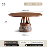 Round Mobile Dining Table Mid Century Wood Center Dining Table Space Saving Restaurant Mesas De Comedor Commercial Furniture Jonine’s Corner