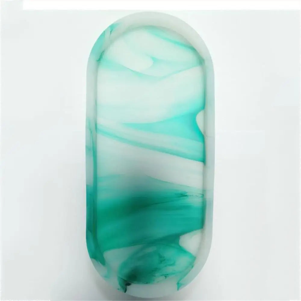 The Marble Tray — Oval Silicone Vanity &amp; Countertop Organizer Tray