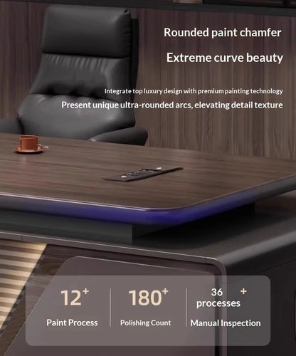 Height-Adjustable L-Shaped Gaming & Home Office Desk