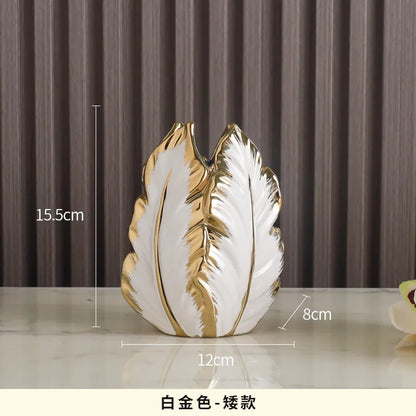 High-Glaze Ceramic Sculpture Vase — Modern Tabletop Decor