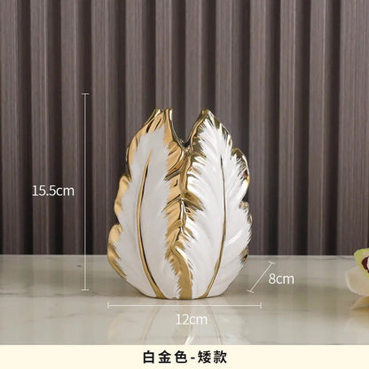 High-Glaze Ceramic Sculpture Vase — Modern Tabletop Decor