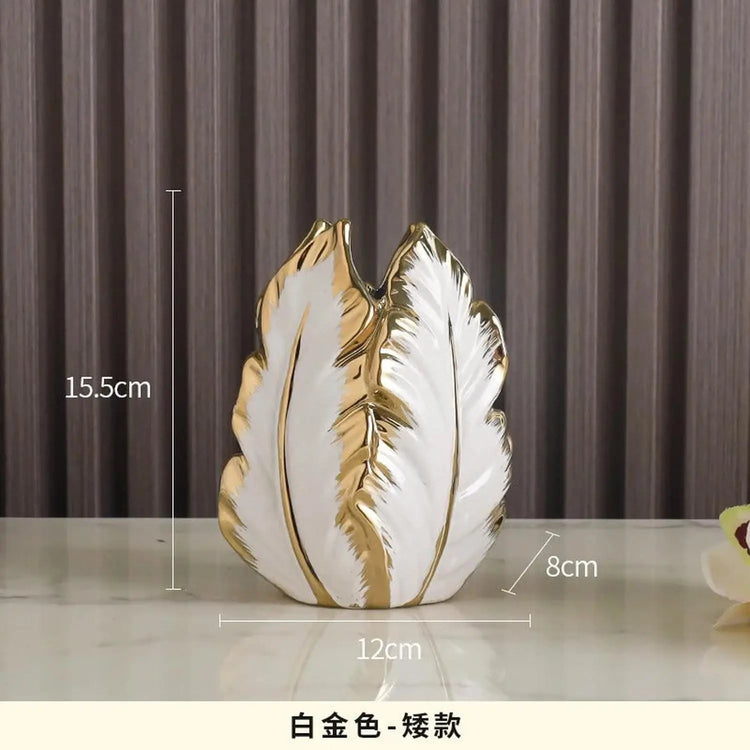 High-Glaze Ceramic Sculpture Vase — Modern Tabletop Decor Jonine’s Corner